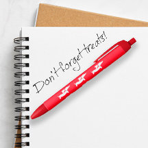 Stylo d'encre rouge Dachshund Wiener Chien