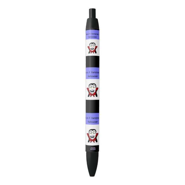 Noir Stylo d'Halloween Vamptastique (devant Vertical)