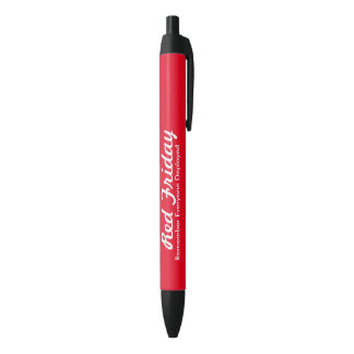 Noir stylo du vendredi rouge
