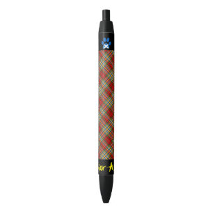Noir Stylo écossais de patte de Saltire de clan de cha