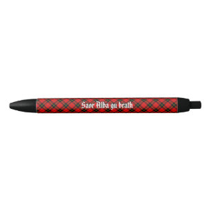 Noir Stylo écossais de tartan de Wallace de