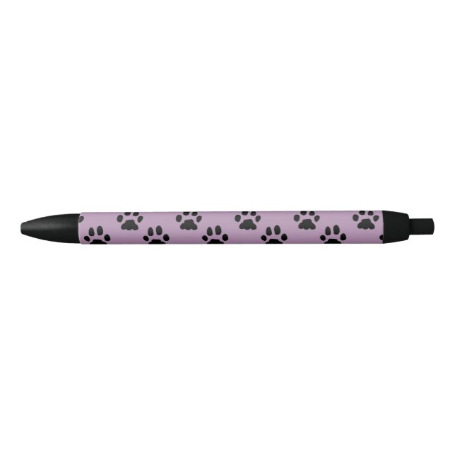 Noir Stylo Empreinte de patte (Devant)