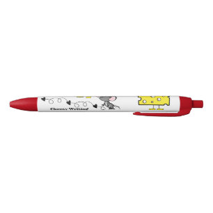 Noir Stylo et stylo scolaire Souris Coeurs de fromage