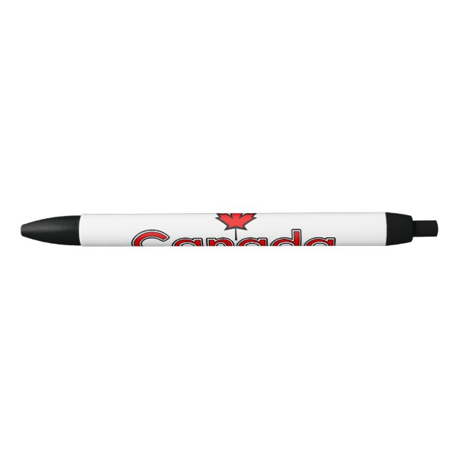 Noir Stylo Feuille d'érable du Canada (Devant)