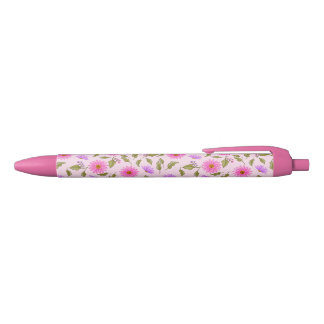 Noir Stylo Fleur de Lavande Rose Daisy Lacy