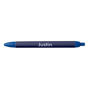 Noir Stylo Garniture Personnalisée Bleu Foncé Texturé C