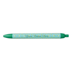Noir Stylo jaune assez d'or de jonquilles à