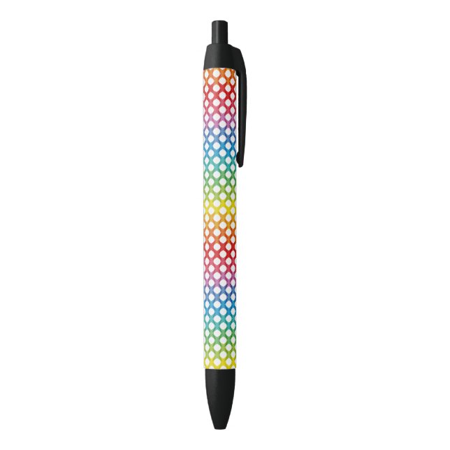 Noir Stylo lesbien gai d'arc-en-ciel de fierté de (Bas (Vertical))