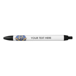 NOIR STYLO MAÇONNIQUE D'ENCRE PERSONNALISABLE