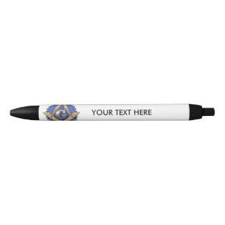 NOIR STYLO MAÇONNIQUE D'ENCRE PERSONNALISABLE