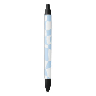Noir stylo motif-vérificateur bleu funky