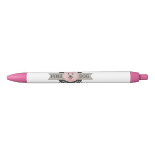 Noir Stylo numérique Pink Dog
