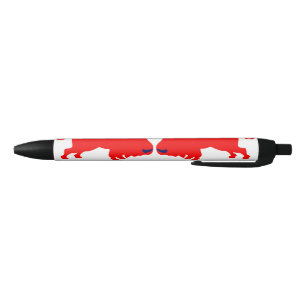 Noir Stylo personnalisé Bulls rouges