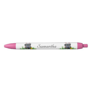 Noir Stylo personnalisé de berger allemand de Pâques