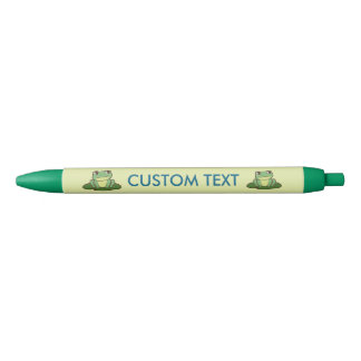 Noir Stylo Personnalisé Grenouille Verte Mignonne