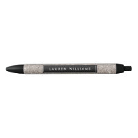 Stylo personnalisé Parties scintillant en argent