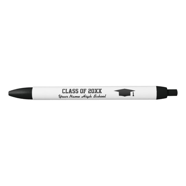 Noir Stylo personnalisé pour les faveurs de la fête de  (Devant)