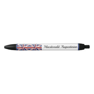 Noir Stylo personnalisé   UNION JACK   DRApeau du Royau