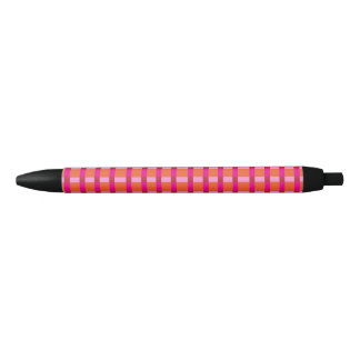 Noir Stylo plat Fuchsia et Tangerine