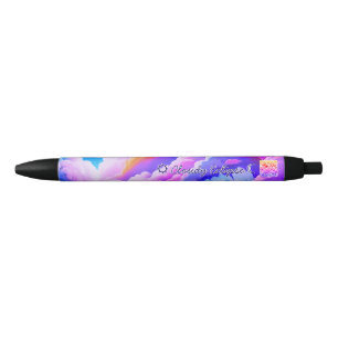 Noir Stylo Promotionnel Ciel Pourpre Éclipse Nuageuse