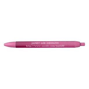 Noir Stylo rose Personnalisé Avec Texture