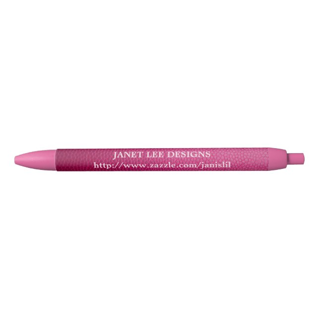 Noir Stylo rose Personnalisé Avec Texture (Devant)