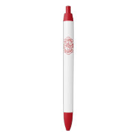 Stylo rouge d'équilibre de croix maltaise de