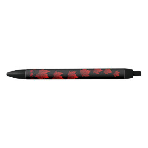 Noir Stylo Souvenir Canada Feuille d'érable