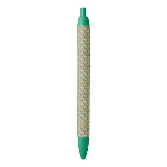 Noir Stylo vert écologique | Conception de peigne (devant Vertical)
