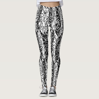noir sur blanc avantacular leggings