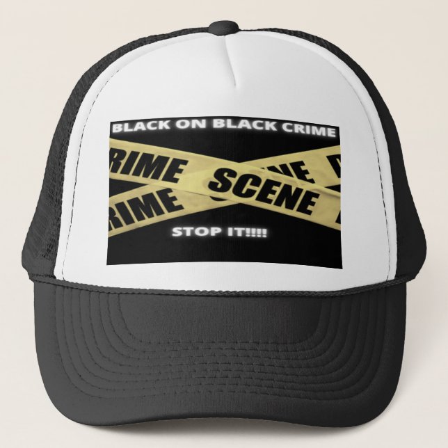 Noir sur le crime noir Casquettes (Devant)