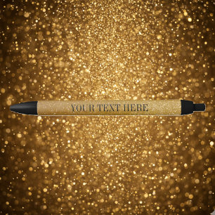 Noir Texte luxe fait sur commande personnalisé du stylo