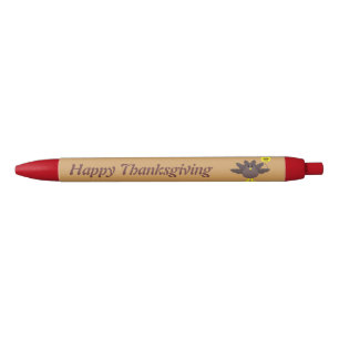 Noir Turquie Heure Thankesgiving Stylo personnalisé