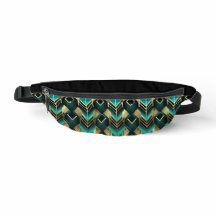 NOIR TURQUOISE OR ART DÉCO MOTIFS