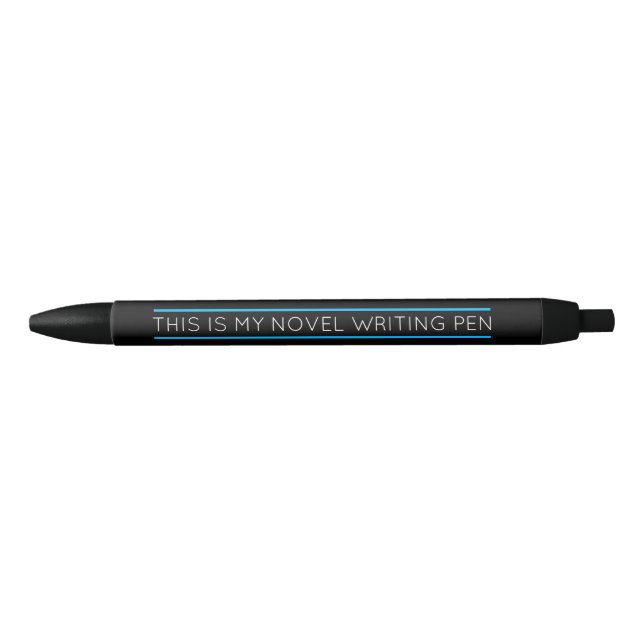 Noir Un stylo pour auteurs de fiction (Devant)