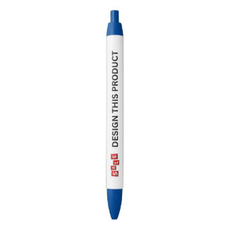 Noir VENTE ! Stylo - Encre noire - Personnalisé - Bleu