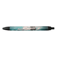 Vieux bateau pirate sur stylo Ocean Stormy