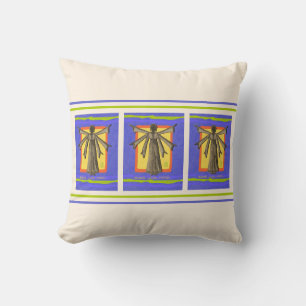 Noir. Vit. C'est important. Coussin décoratif