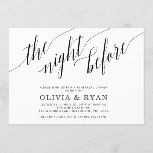 Noircissez la nuit avant invitation