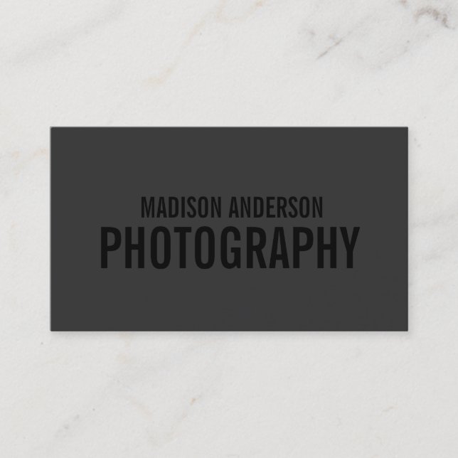 Noircissez les cartes de visite de la photographie (Devant)