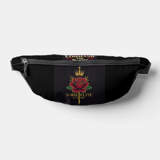 Noire Élité Schwarze Bauchtasche – Street-Luxus mi