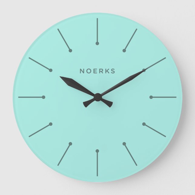 Noirva-Minimaluhr Große Wanduhr (Vorderseite)