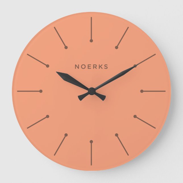 Noirva-Minimaluhr Große Wanduhr (Vorderseite)