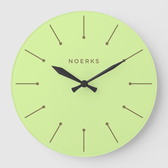 Noirva-Minimaluhr Große Wanduhr (Vorderseite)
