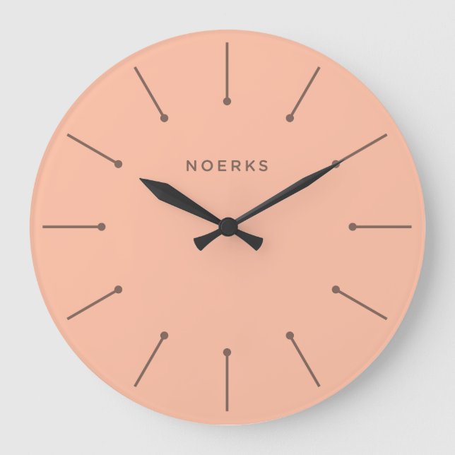 Noirva-Minimaluhr Große Wanduhr (Vorderseite)