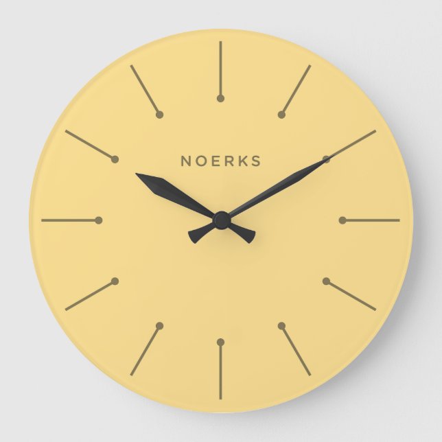 Noirva-Minimaluhr Große Wanduhr (Vorderseite)