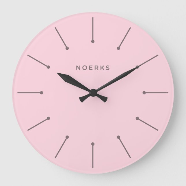 Noirva-Minimaluhr Große Wanduhr (Vorderseite)