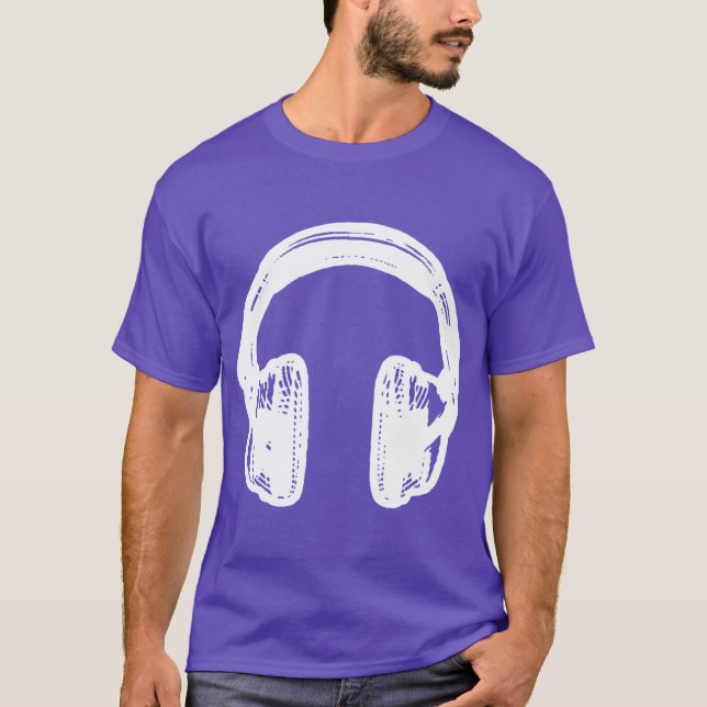 NOISEtrends Kopfhörer-T-Shirt T-Shirt (Vorderseite)