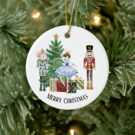 Noisette Arbre de Noël Ornement en céramique