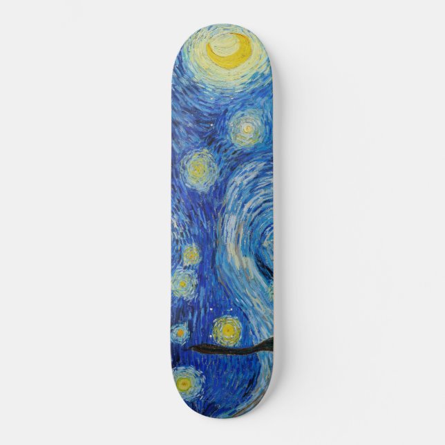 Noite Estrelada, Vincent Van Gogh Skateboard (Vorderseite)